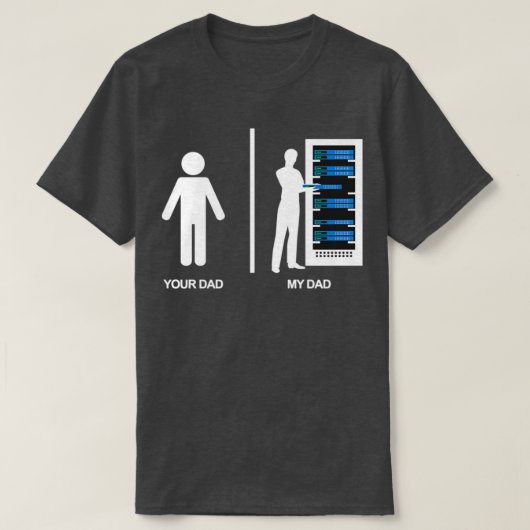 Ihr Vater Mein Vater - IT-Datenbank T-Shirt (Design vorne)