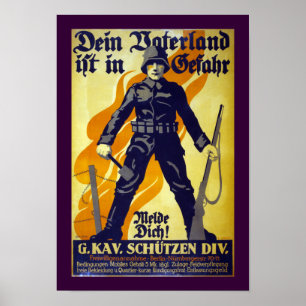 Ihr Vaterland ist in der Gefahr (Grenze) Poster