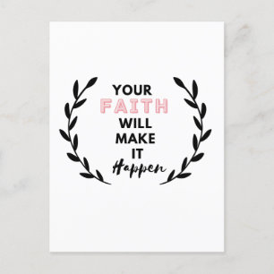 Ihr Vertrauen wird es geschehen lassen Postkarte