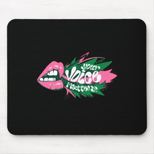 Ihr Voice-Aufkleber Mousepad (Vorne)