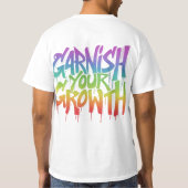 Ihr Wachstum steigern: Die Reise nähren" T-Shirt (Rückseite)