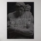 Ihr wahres Potenzial verwirklichen - Motivierend Poster (Vorne)