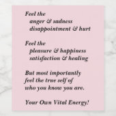 Ihr wahres Selbst Weinetikett (Einzelnes Label)