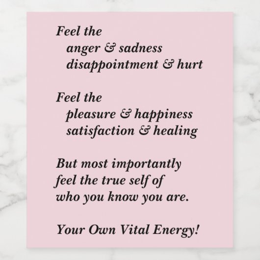 Ihr wahres Selbst Weinetikett (Einzelnes Label)