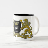 Ihr Wappen Ihr Monogramm und Name Zweifarbige Tasse (VorderseiteRechts)