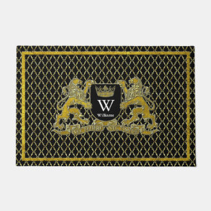 Ihr Wappen Monogramm Ihr Text Fußmatte