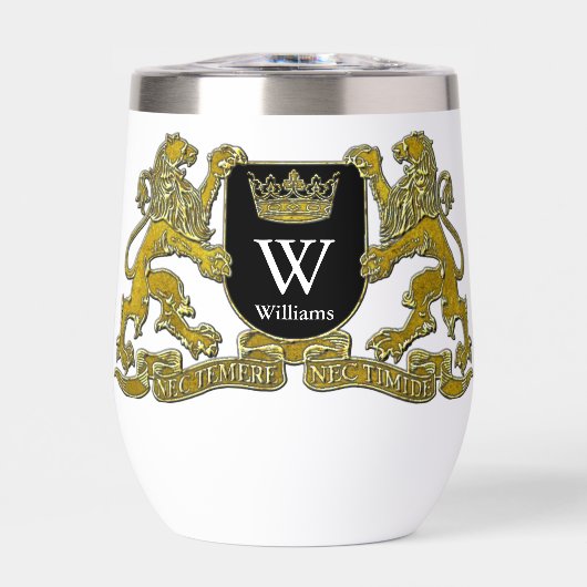 Ihr Wappen Monogramm und Farbe (Vorderseite)