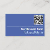 Ihr Website QR Code Packaging Company Visitenkarte (Rückseite)