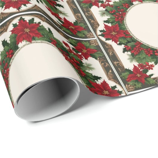 Ihr Weihnachtsbaby Foto Red Green Roll of Geschenkpapier (Rolleneckpunkt)