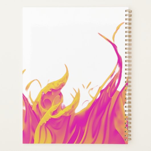 Ihr weißer Erfolgsplaner, rosa Feuerwehrplaner Planer (Rückseite)