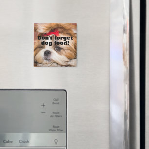 Ihr Welpengeschenk vergisst Hundefutter nicht Magnet