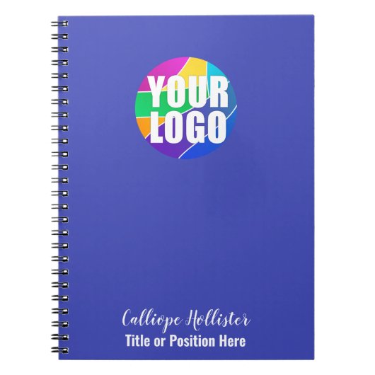 Ihr Werbeunternehmenslogo mit Namen und Titel Notizblock (Vorderseite)