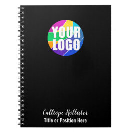 Ihr Werbeunternehmenslogo mit Namen und Titel Notizblock