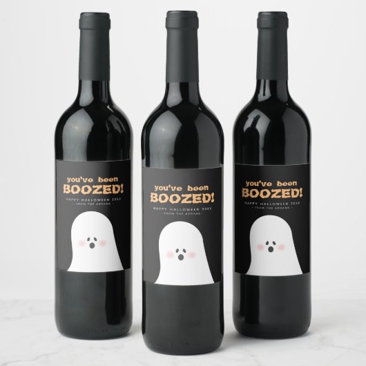 Ihr werdet das Halloween-Geist-Weinlabel bekommen Weinetikett (Flaschen)