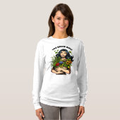 Ihr werdet Mädchen wachsen | Funny Retro Pflanze L T-Shirt (Vorne ganz)
