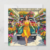 Ihr werdet Mädchen wachsen | Gartenpuppe Karte (Vorderseite)