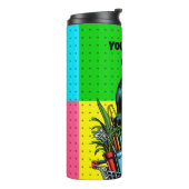 Ihr werdet Mädchen wachsen | Retro Pop Art Pflanze Thermosbecher (Nach links gedreht)