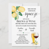 Ihr wichtigstes Brautparty für die Squeeze Brews & Einladung (Vorderseite)