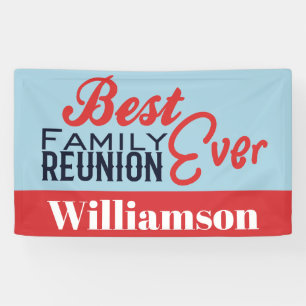 Ihr Wiedersehen-Banner mit der besten Familie je B Banner