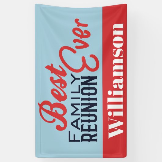Ihr Wiedersehen-Banner mit der besten Familie je B Banner (Vertikal)