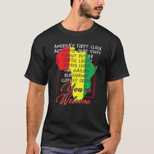 Ihr Willkommen in der schwarzen Geschichte - Afrik T-Shirt (Vorderseite)