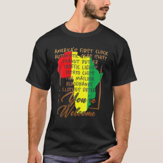 Ihr Willkommen in der schwarzen Geschichte - Afrik T-Shirt
