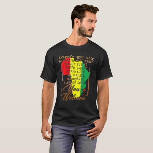 Ihr Willkommen in der schwarzen Geschichte - Afrik T-Shirt (Vorne ganz)