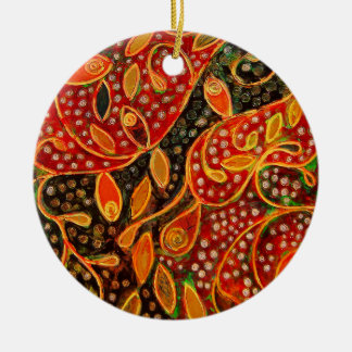 "Ihr Winter-Herz" (Malerei) Keramikornament