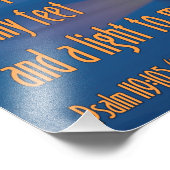 Ihr Wort ist ein leichtes Psalm 119:105 Bibelverse Fotodruck (Ecke)