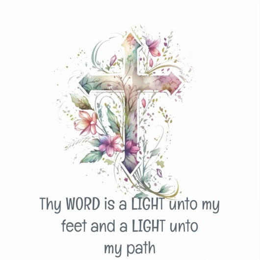 Ihr Wort ist eine Lampe zu meinen Füßen Inspiratio Aufkleber (Vorderseite)