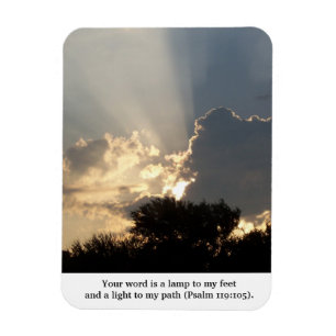 Ihr Wort ist eine Lampen-Finger des Gottes Magnet