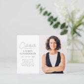 Ihr wunderschönes Leben Modernes Foto Einladungspostkarte (Stehend Vorderseite)