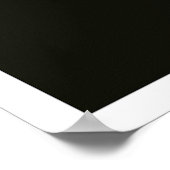 Ihr Wunschposter (schwarz) Poster (Ecke)