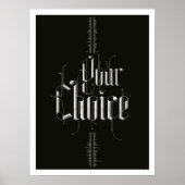 Ihr Wunschposter (schwarz) Poster (Vorne)