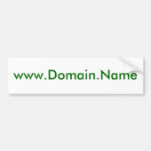 Ihr www.Domain.Na ich Entwurf hier Autoaufkleber (Vorne)