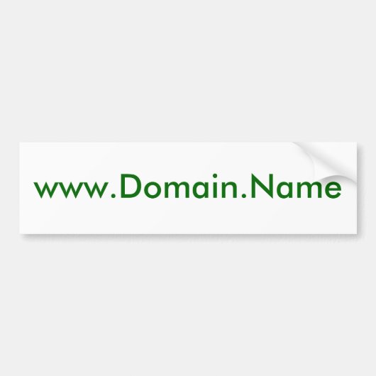 Ihr www.Domain.Na ich Entwurf hier Autoaufkleber (Vorne)