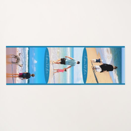 Ihr Yoga-Mat mit eigenem Text für Fotocollage Yogamatte (Rückseite (Horizontal))