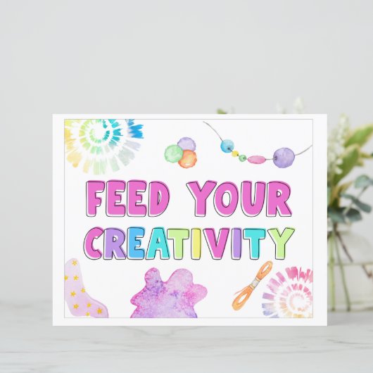 Ihr Zeichen für Kreativität gefüttert | PARTY (Stehend Vorderseite)