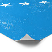 Ihr Ziel ist - Blue Poster Wall Art (Ecke)