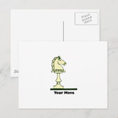 Ihr Zug - Vintages Schachstück Postkarte (Vorne/Hinten)