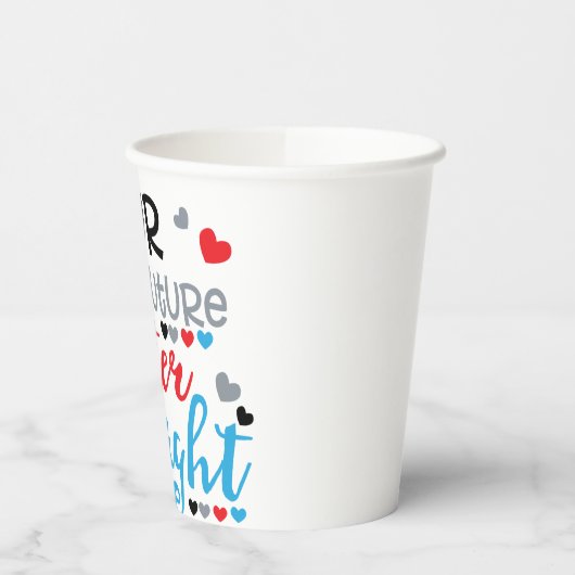 Ihr zukünftiger Mister richtig Pappbecher (Links)