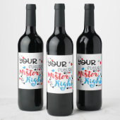 Ihr zukünftiger Mister richtig Weinetikett (Flaschen)