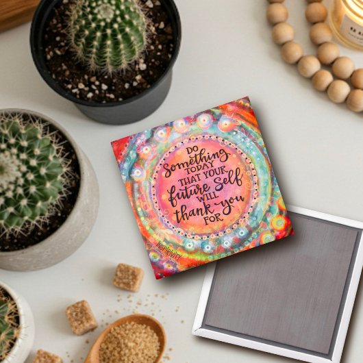 Ihr zukünftiges Selbstangebot Vielen Dank Pink Hüb Magnet