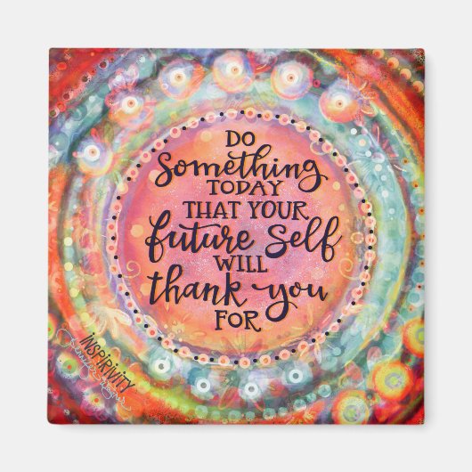 Ihr zukünftiges Selbstangebot Vielen Dank Pink Hüb Magnet (Vorne)