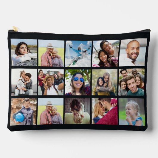 IHRE 15 Fotos benutzerdefiniert Zubehörtasche (Vorderseite)