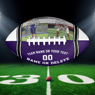 Ihre 1 oder 2 FOTOS und FARBEN Custom Foto Footbal Football