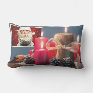 IHRE 2 FOTOS angepasste Weihnachtswerfer Kissen Für Draußen