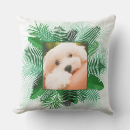 Ihre 2 Fotos in Palmblätterrahmen werfen Kissen Für Draußen