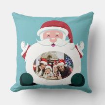 IHRE 2 FOTOS in Santa Frame Custom Kissen