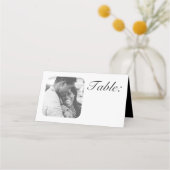 Ihre 2 Fotos Tischnummern Platzkarte (Rückseite)